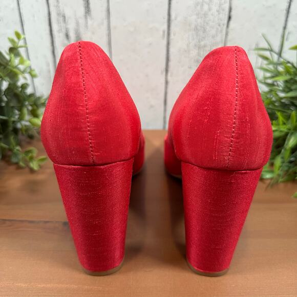 Jewel Badgley Mischka Women's Pink Pointed Toe Pumps Size 7.5 - Picture 5 of 10